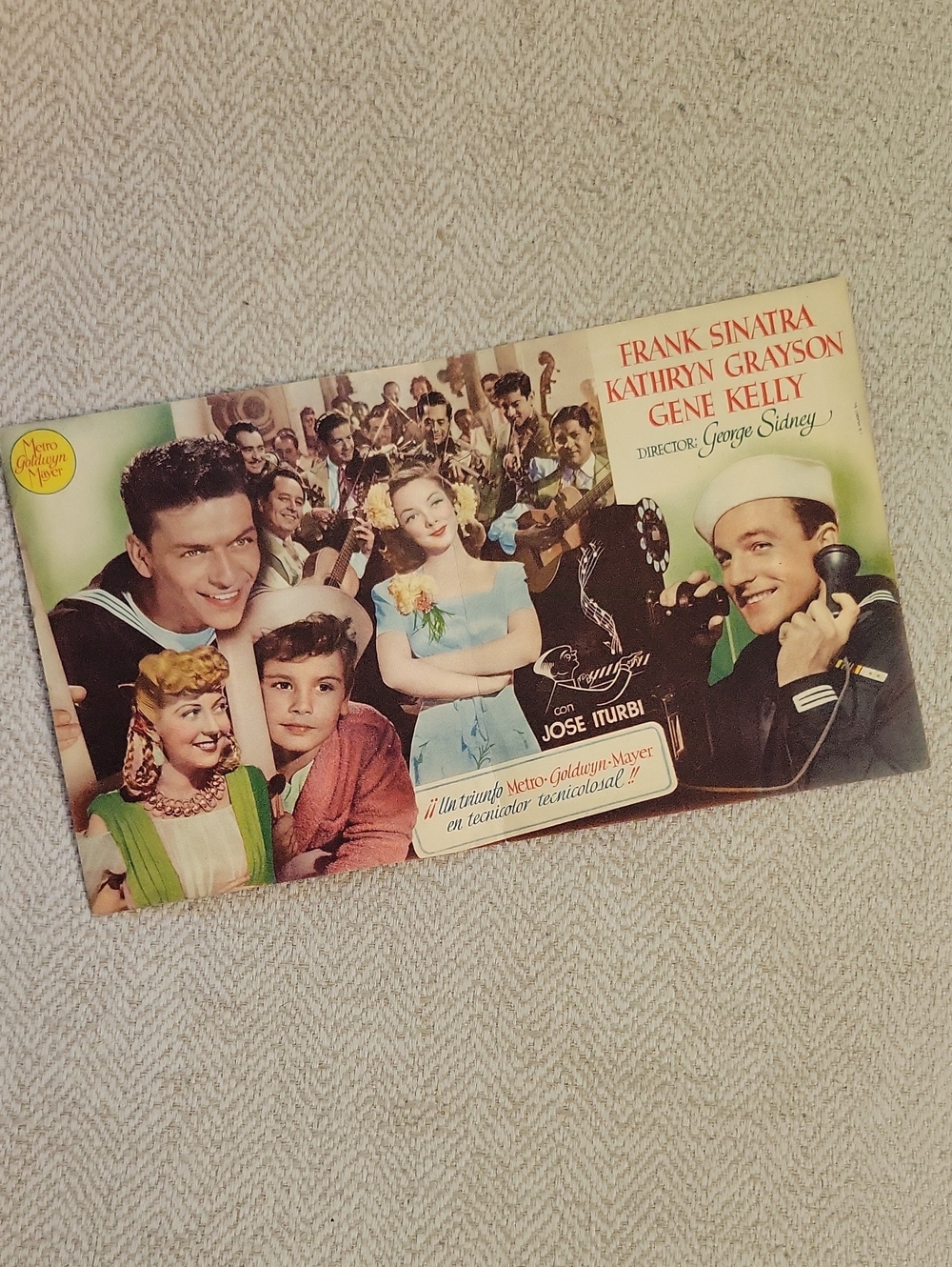 Vintage 1948 Anchors Aweigh Spanish Movie Program Levando Anclas Frank Sinatra - Picture 3 of 4